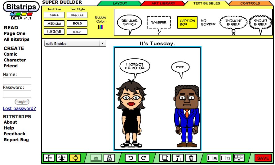 bitstrips screenshot