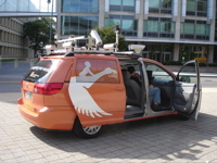 mobile mapping van outside